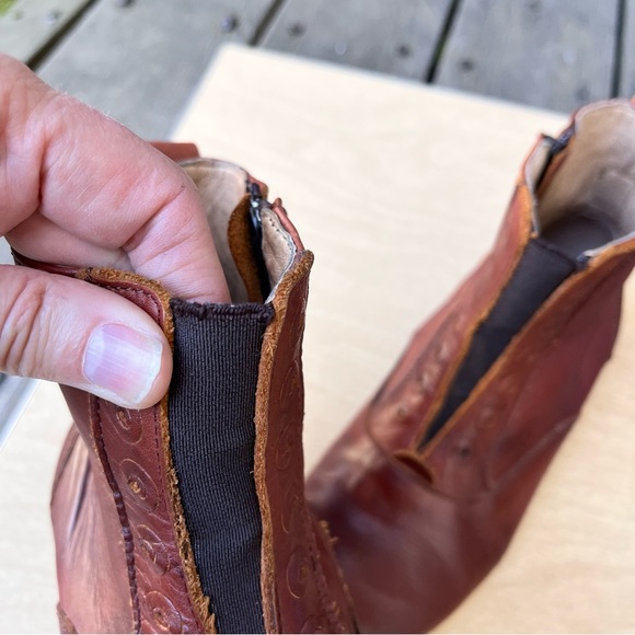 John Fluevog Conga Leather Ankle Boots In Cognac Brown Sz 6.5 - Picture 16 of 16